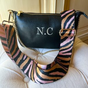 Bolso CHICAGO negro con bordado